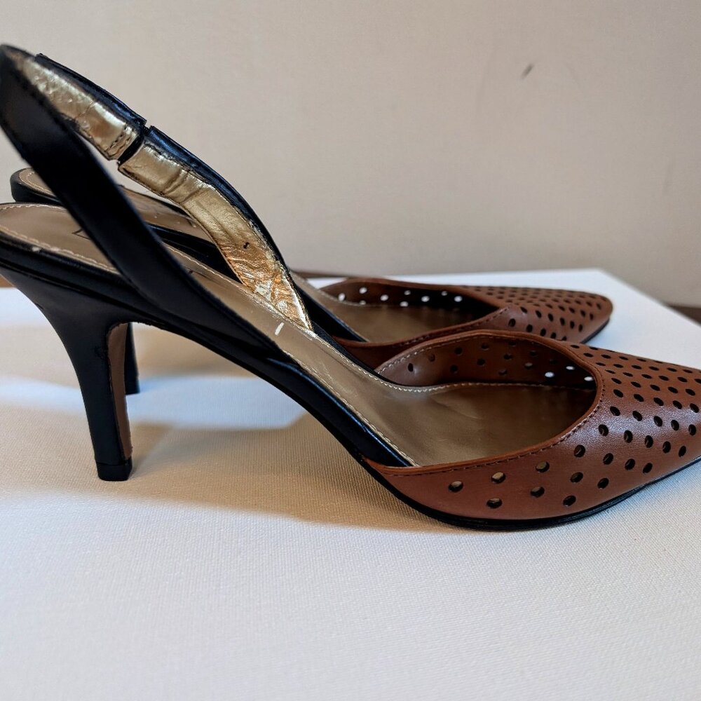 NWOT LOFT slingback kitten heel pumps